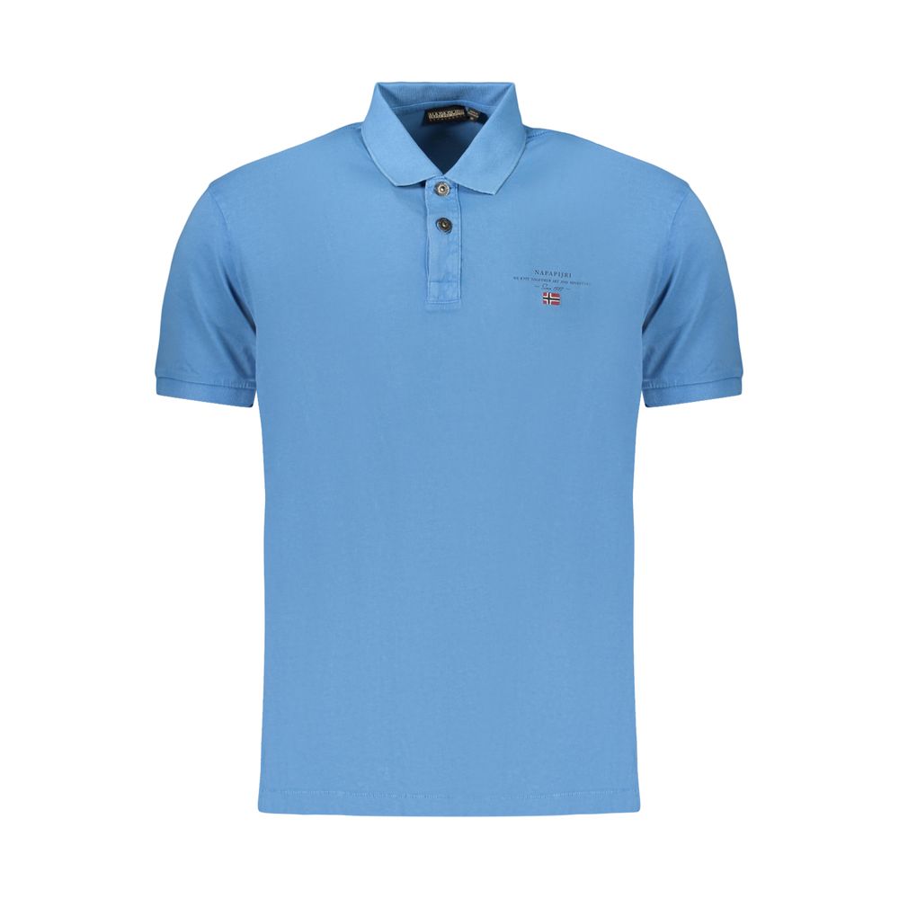 Polo Shirt Napapijri Azzurro Cotton Men