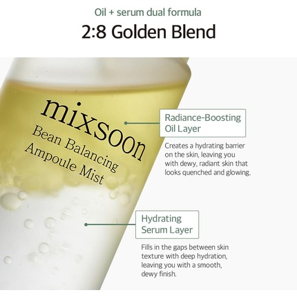 Mixsoon Bean Balancing Ampoule Mist, увлажняющий мист для лица