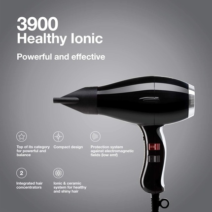 Фен Elchim 3900 Healthy Ionic Nero e Argento