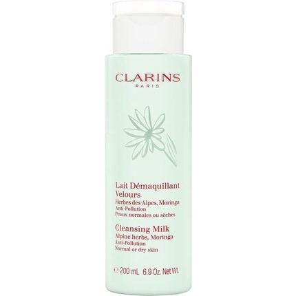 Очищающее молочко Clarins для нормальной или сухой кожи с морингой, 200 мл