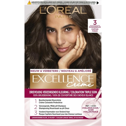 Краска для волос L'Oreal Professional Excellence Cool Creme 311 Ультра Пепельно-темно-каштановый