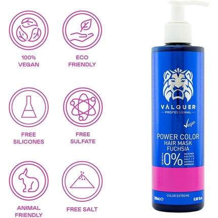Маска для волос Valquer Vâquer Professional Power Colour (фуксия)