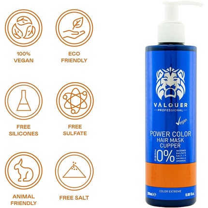 Маска для окрашенных волос Valquer Power Color (усилитель цвета)