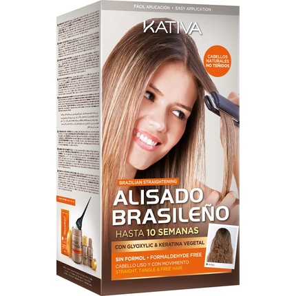 Kativa Professional Brazilian Straightening Hair Treatment Kit