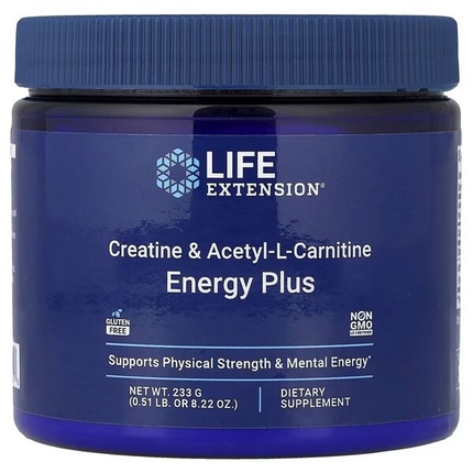 Creatine & Acetyl-L-Carnitine Energy Plus Life Extension