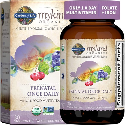 Vegan Tablets Garden Of Life Mykind Prenatal Once Daily