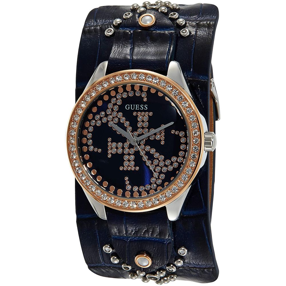 Часы GUESS Blue Leather Dress Watch
