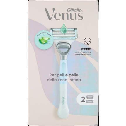Бритва Gillette Venus для интимной зоны с 2 сменными кассетами