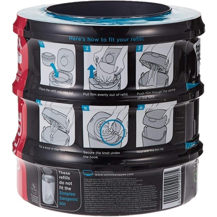 Sangenic Tec Refill Cassettes - Набор из 3 штук Tommee Tippee