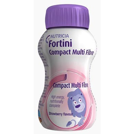 Fortini Compact Multi Fiber Клубничный Порошок 125 г, 4 шт.
