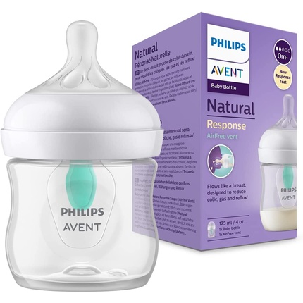 Бутылочка Philips Avent Natural с адаптивной соской и клапаном AirFree для защиты от колик