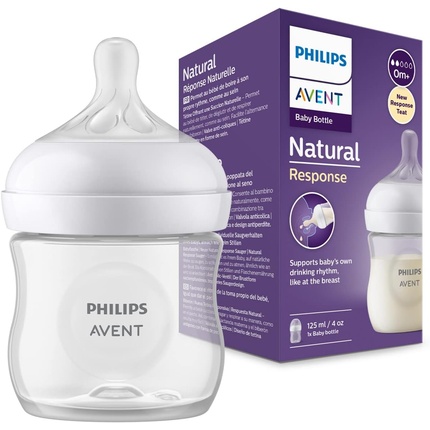 Бутылочка Philips Avent Natural с клапаном "Реагирующий сосок" 125 мл