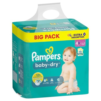 Подгузники Pampers Baby-Dry Размер 4+
