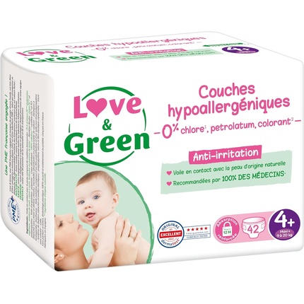 Подгузники Love & Green Размер 4+
