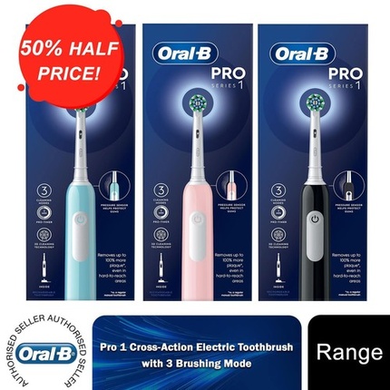 Электрическая перезаряжаемая зубная щетка Oral-B Pro 1 Crossaction