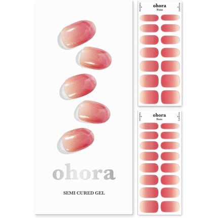 Полуотвержденные гелевые полоски для ногтей Ohora Basic Nails no.1