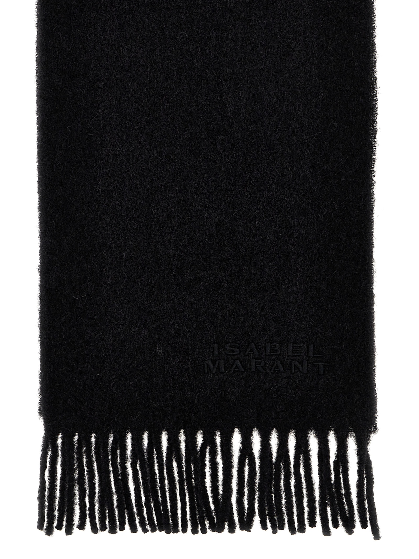 Черный шарф из альпаки Isabel Marant