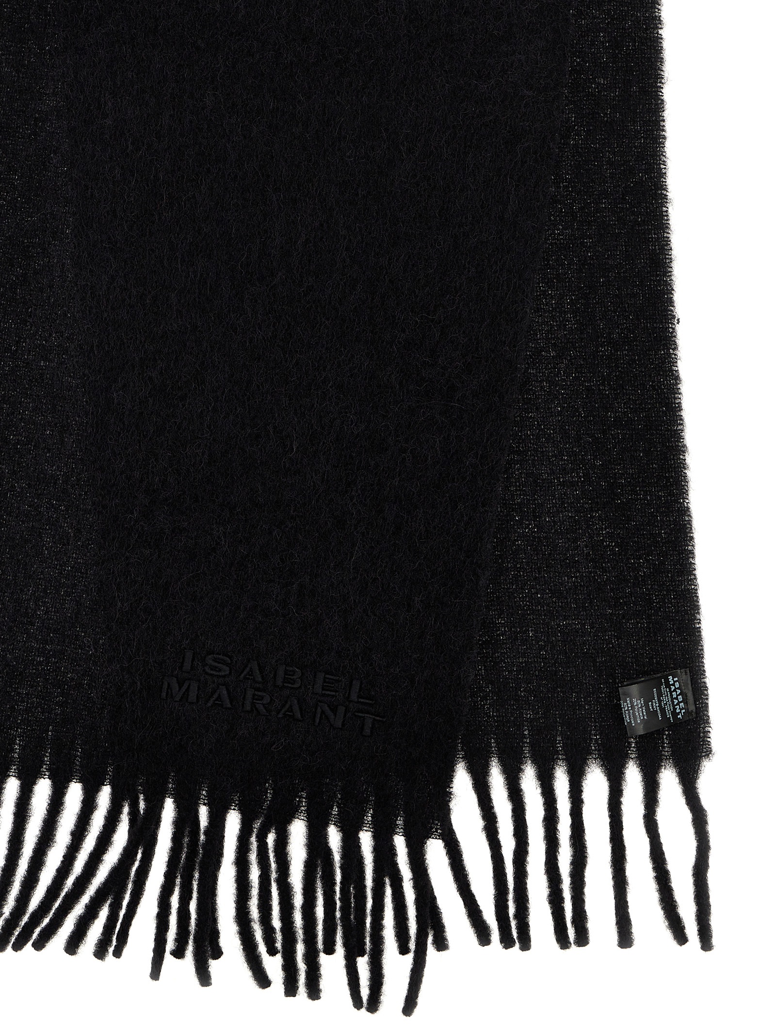Черный шарф из альпаки Isabel Marant
